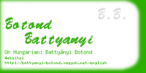 botond battyanyi business card